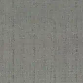 Borzalino fabric sample, gray-green linen texture, dense weave with vertical and horizontal lines, matte finish, labeled “pastel poetry ch2890-033”.